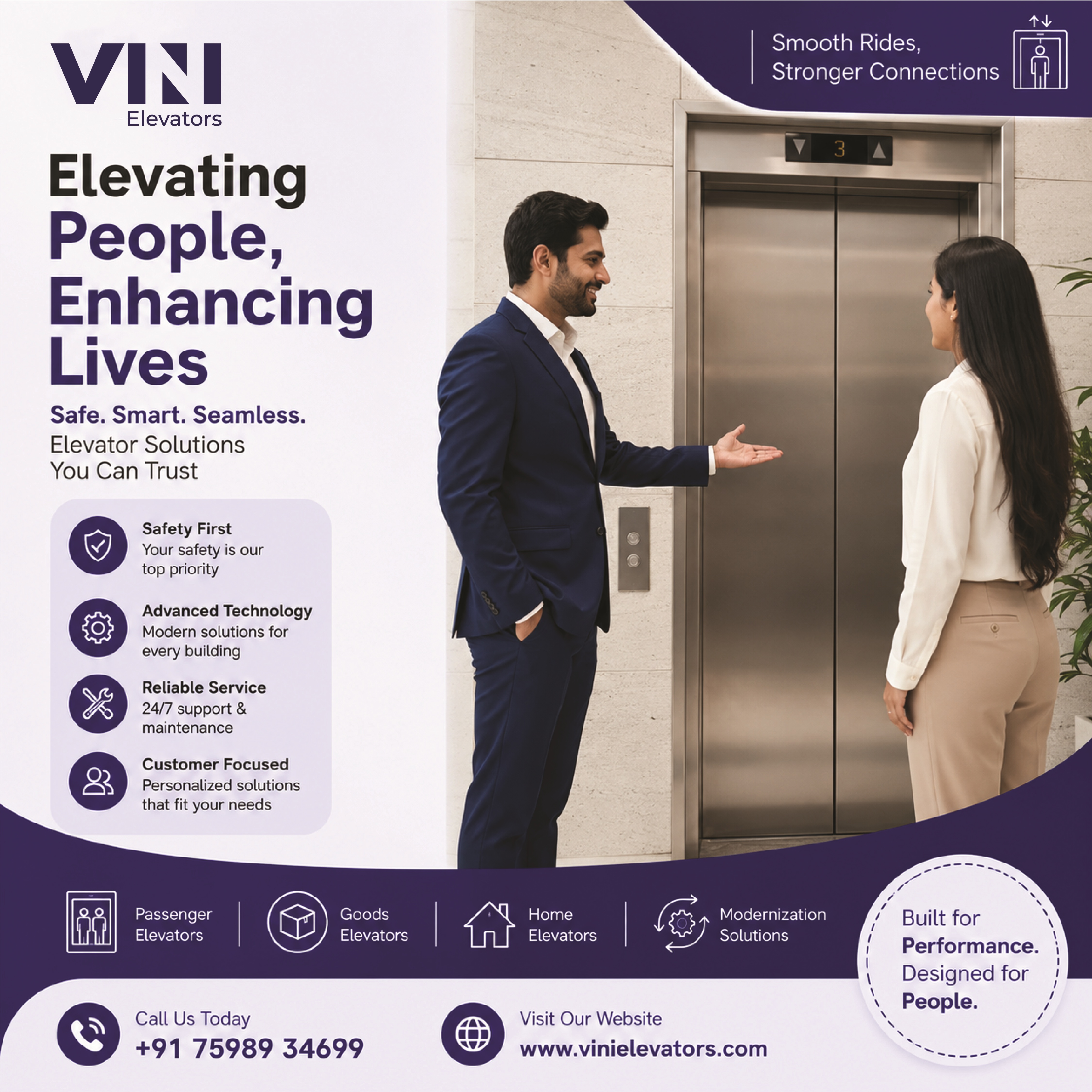 Elevate Your Building with Safe, Smart & Reliable Elevator Solutions